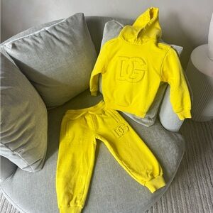 Dolce & Gabbana Yellow Kids Sweatsuit